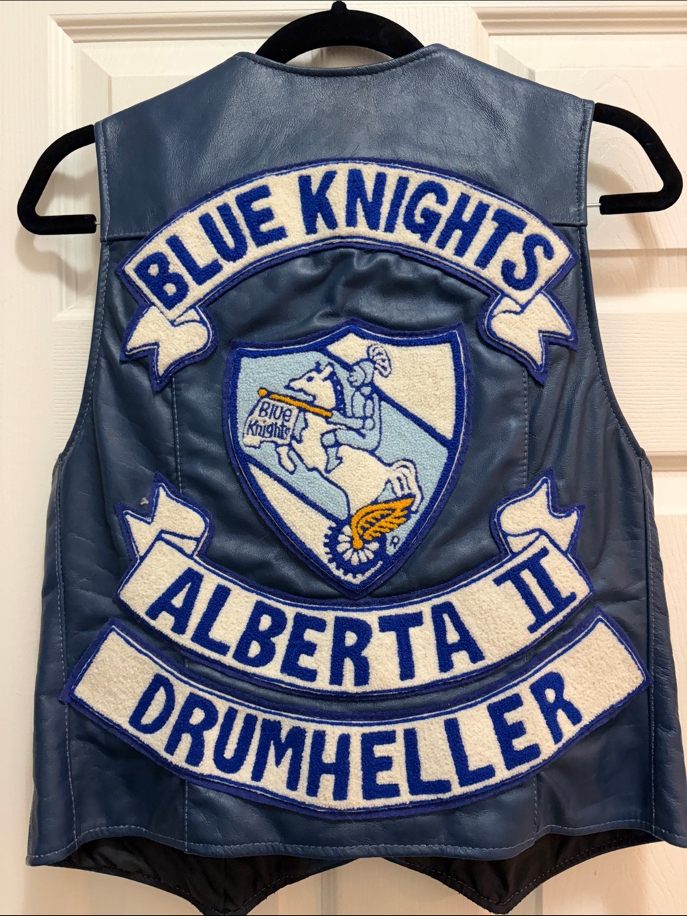 WOLFF of Canada Blue Leather “Blue Knights” Law Enforcement Motorcycle Club